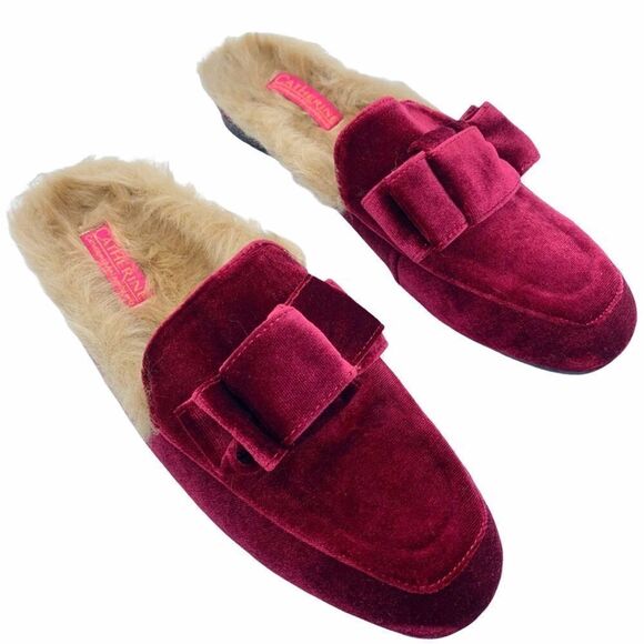 ~Catherine Malandrino Furrow Faux Fur Ruby Mule NWOB - Picture 2 of 11